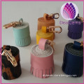 3cm leather tassel with key ring decorative tassel for handbag